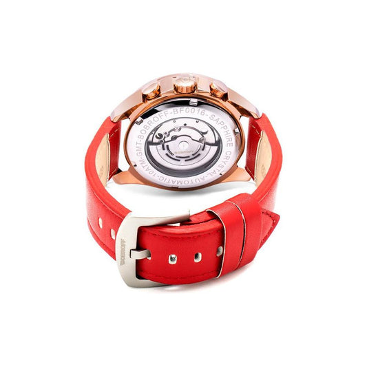 Bobroff Red Leather Watch 1728,67434610848,Bobroff,Men,New with tags,Red,Watches,Watches for Men - Watches Bobroff BOBF0016V2S011AC