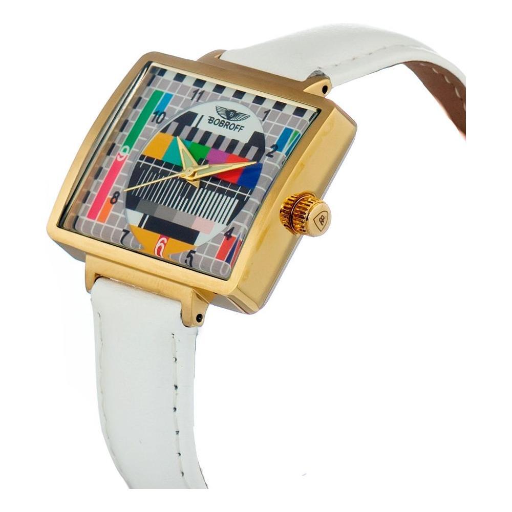 Bobroff White Leather Watch BOBF0036S013AC