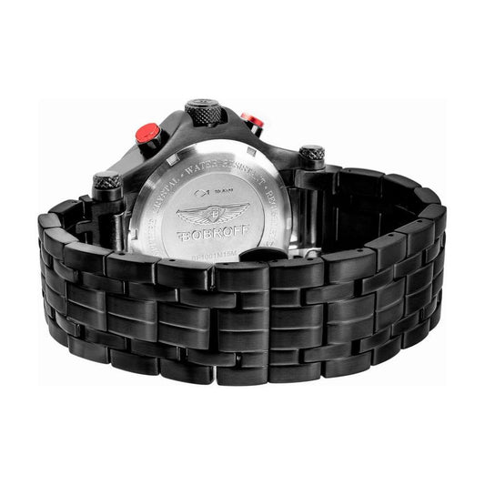 Bobroff Black Stainless Steel Watch 1728,67434610848,Black,Bobroff,Men,New with tags,Watches,Watches for Men - Watches Bobroff BOBF1001M41MAC