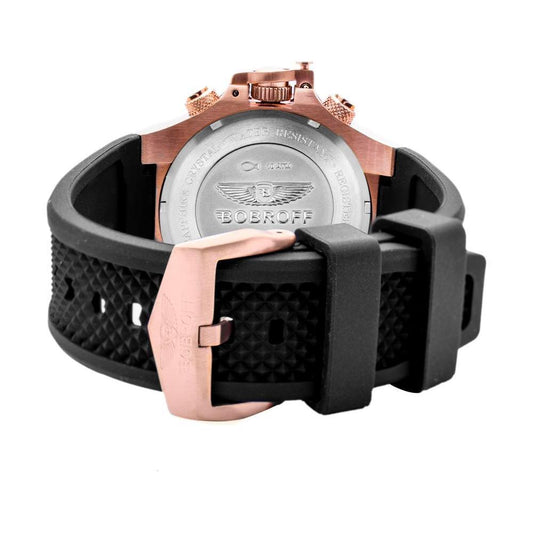 Bobroff Black Rubber Watch