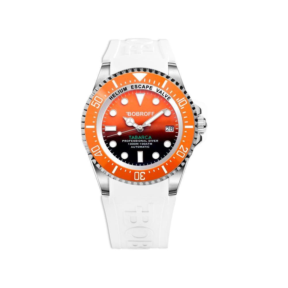 Bobroff White Rubber Watch