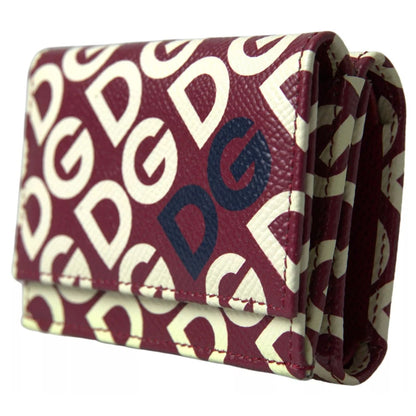 Dolce & Gabbana Multicolor DG Logo Mania French Flap Leather Wallet