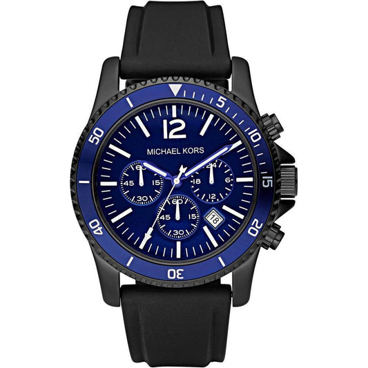 Michael Kors Black Gum Watch 1728,67434610848,Black,Men,Michael Kors,New with tags,Watches,Watches for Men - Watches Michael Kors MKMK8165AC