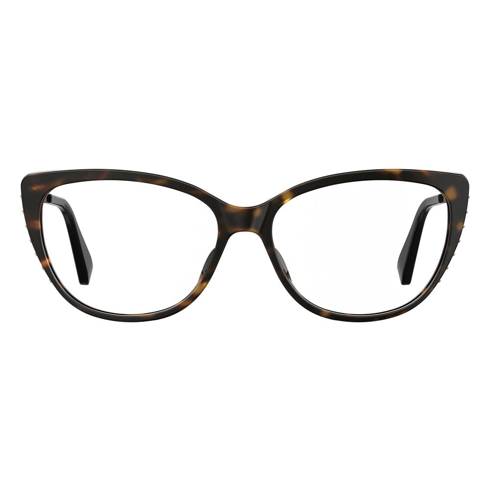Moschino Bicolor Acetate Frames MOS571-086 eyeglasses for women, tortoiseshell design, size 54/15/140 mm.