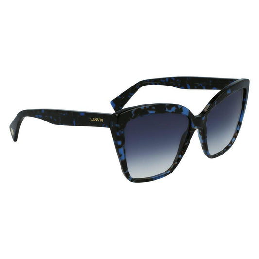 Lanvin Blue Haircalf Sunglasses