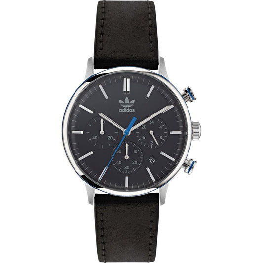 Adidas Black Leather Watch 1728,67434610848,Adidas,Black,Men,New with tags,Watches,Watches for Men - Watches Adidas ADAOSY22013AC
