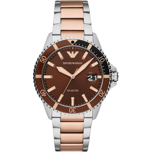 Armani Multicolor Stainless Steel Watch 1728,67434610848,Armani,Men,Multicolor,New with tags,Watches,Watches for Men - Watches Armani ARAR11340AC