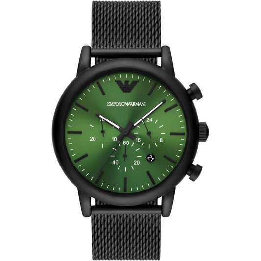 Armani Black Metal Watch 1728,67434610848,Armani,Black,Men,New with tags,Watches,Watches for Men - Watches Armani ARAR11470AC