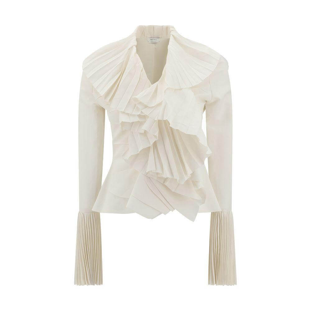 Alexander McQueen Ruffled Shirt AL-818373QEAF29015-IT42 | L
