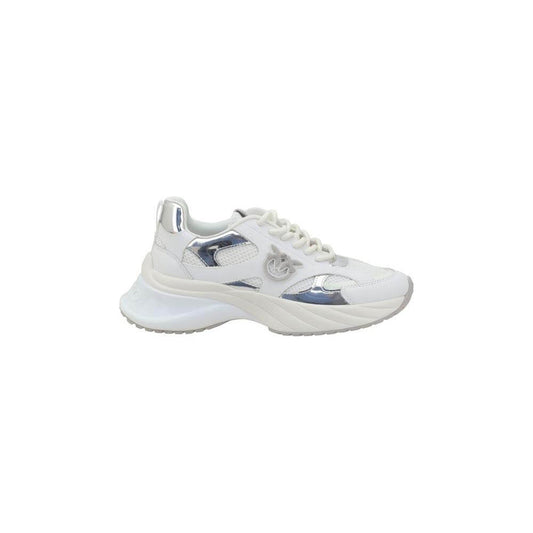 PINKO Ariel Sneakers with lace-up design, wave toe, and textured sole for stability. Features iconic side logo and tongue stitching.
