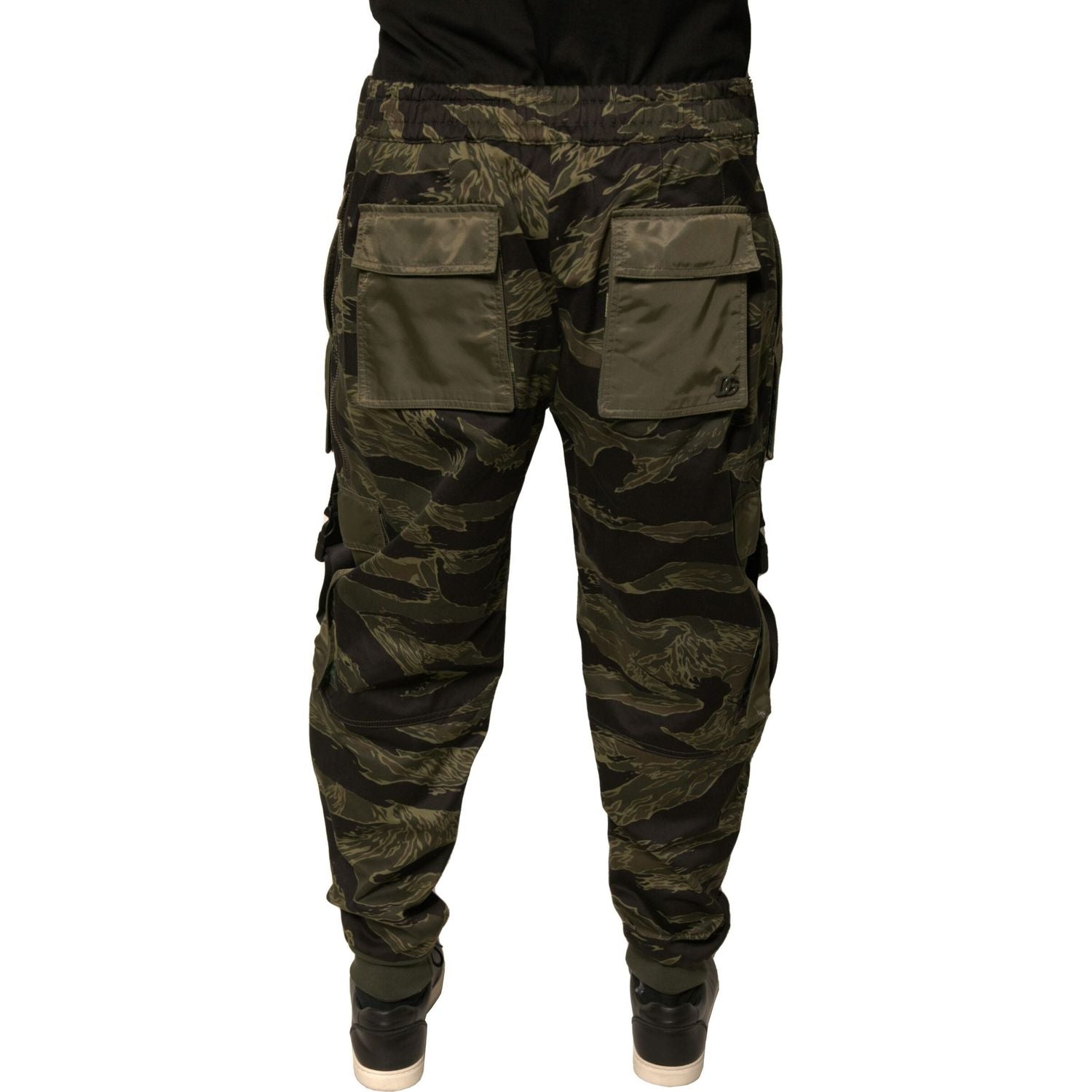 Dolce & Gabbana Green Cotton Jogger Cargo Pants