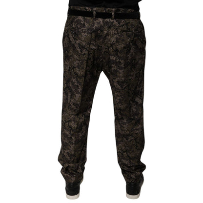 Dolce & Gabbana Multicolor Camouflage Men Dress Pants