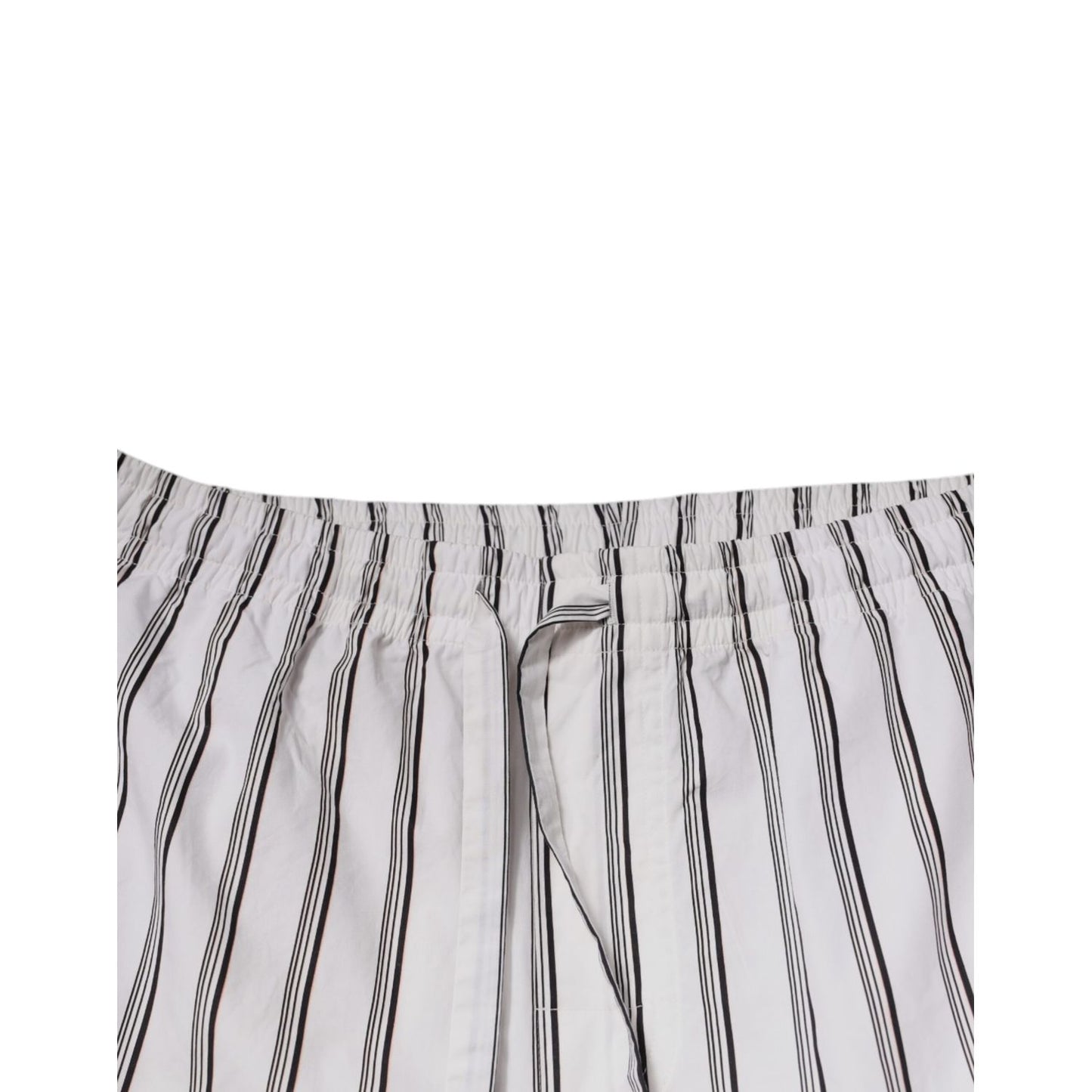 Dolce & Gabbana White Stripes Cotton Skinny Dress Pants