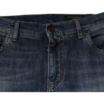 Dolce & Gabbana Blue DG Crown Logo Cotton Skinny Denim Jeans PAN75819-54