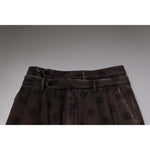 Dolce & Gabbana Brown Logo Cotton Straight Denim Jeans PAN75830-48