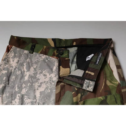 Dolce & Gabbana Multicolor Patchwork Camouflage Cargo Pants