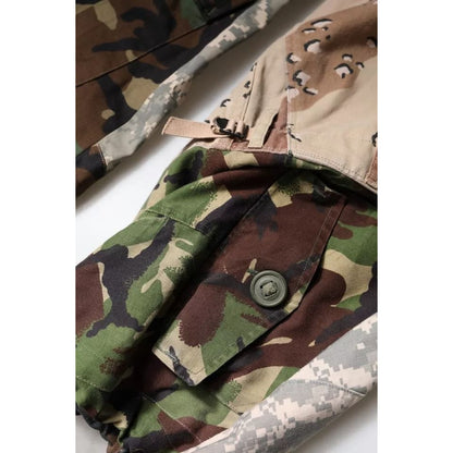 Dolce & Gabbana Multicolor Patchwork Camouflage Cargo Pants