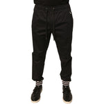 Dolce & Gabbana Black Cotton Stretch Jogger Sweatpants Pants