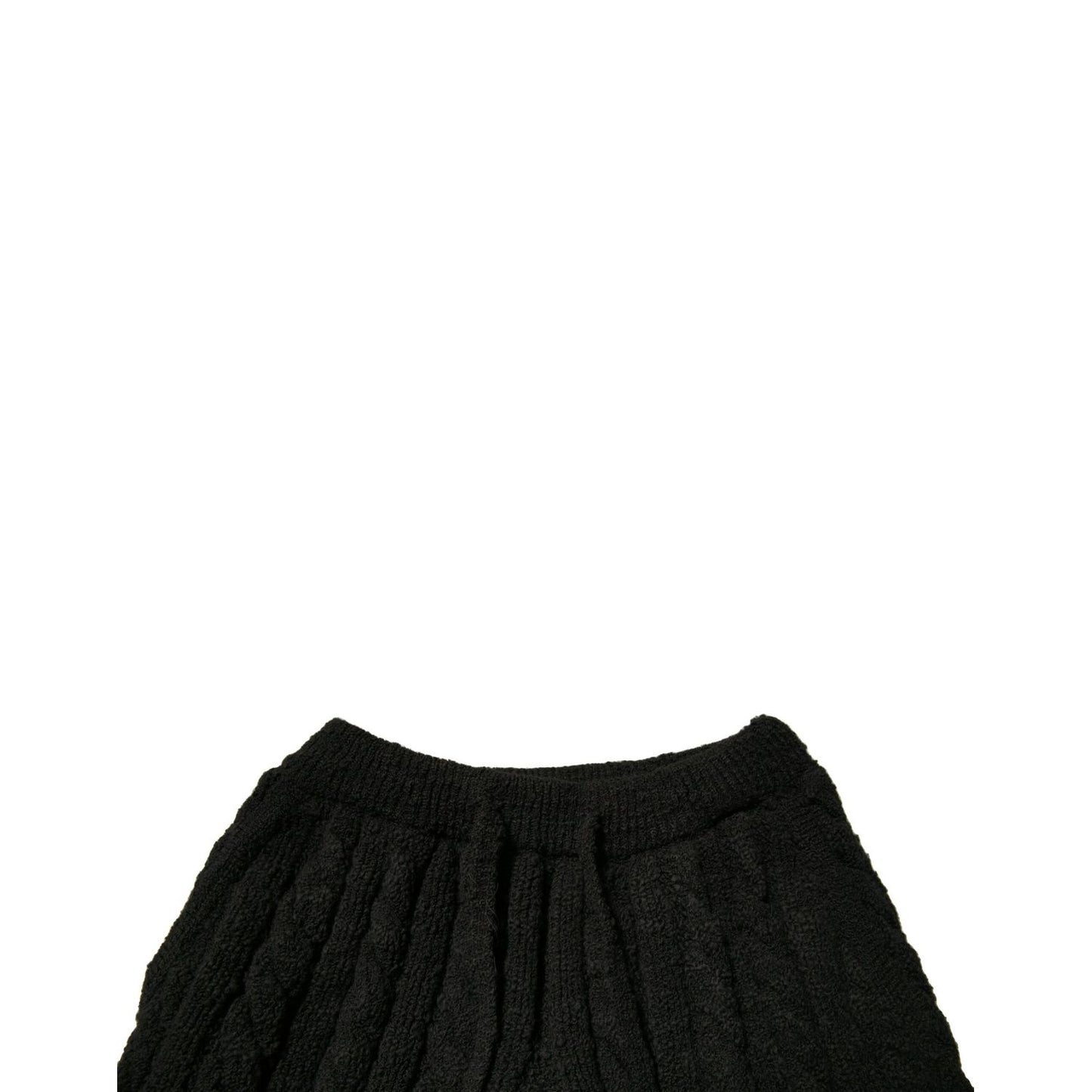 Dolce & Gabbana Black Wool Knitted Skinny Pants