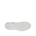 Dolce & Gabbana White Blue Portofino Leather Sneakers Shoes