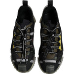 Dolce & Gabbana Black Green Camo NS1 Low Top Sneakers Shoes