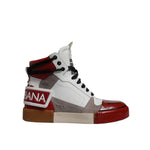 Dolce & Gabbana Multicolor Leather High Top Sneakers Shoes