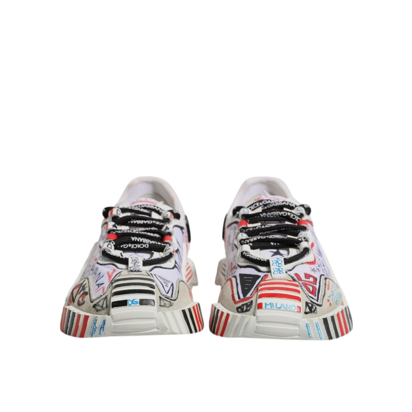 Dolce & Gabbana Multicolor Suede Fabric NS1 Sneakers Shoes