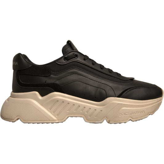 Dolce & Gabbana Black White Daymaster Low Top Sneakers Shoes