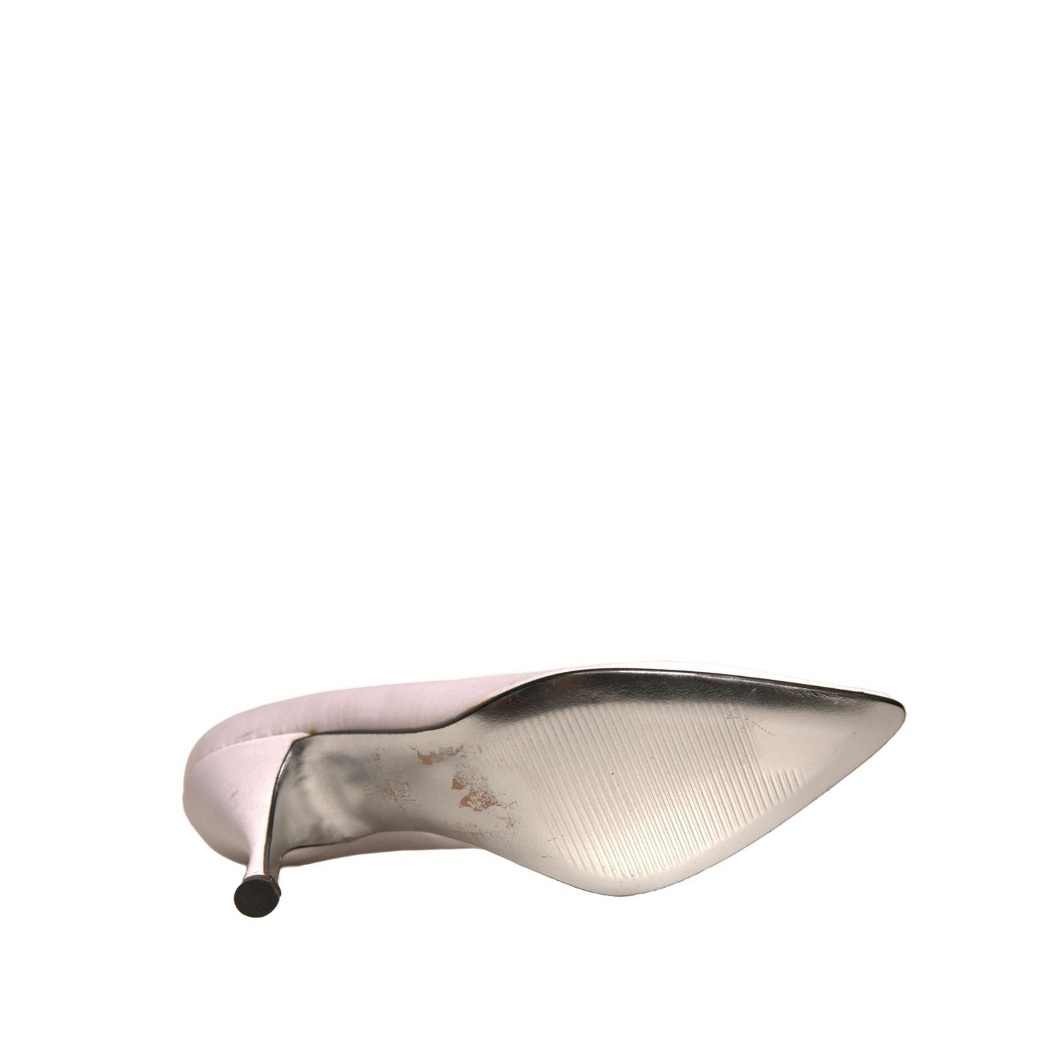 Dolce & Gabbana White Leather High Heels Women Pumps Shoes