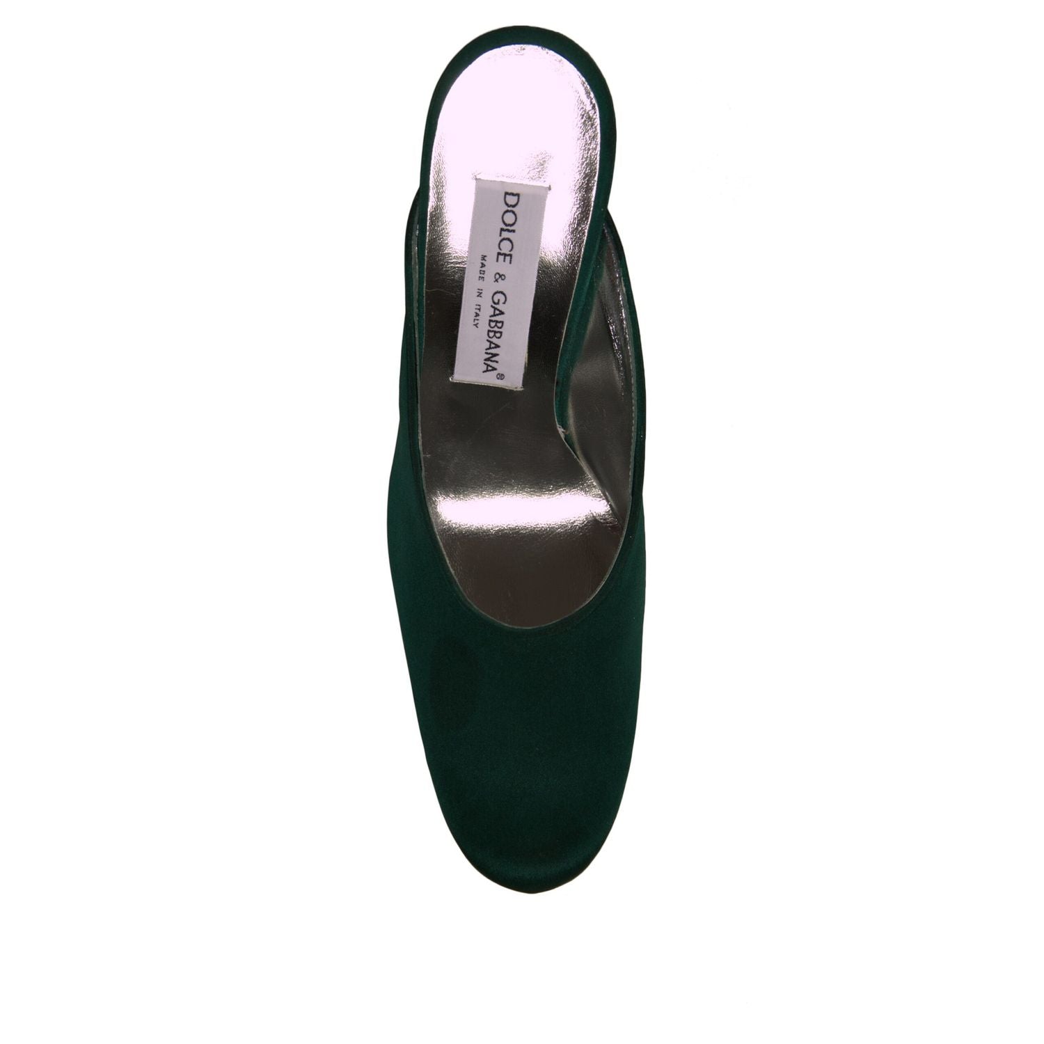 Dolce & Gabbana Green Suede Leather High Heel Pumps Shoes