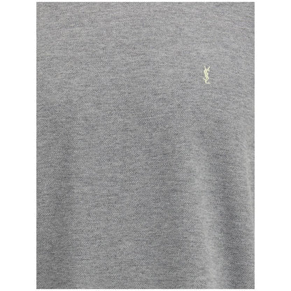 Saint Laurent Grey Cotton Oversized T-shirt