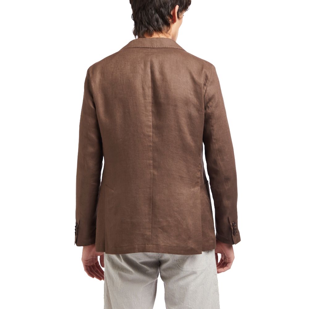 Front view with bag zipped and handles upright.