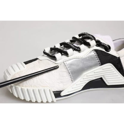 Dolce & Gabbana White Black NS1 Low Top Sneakers Shoes