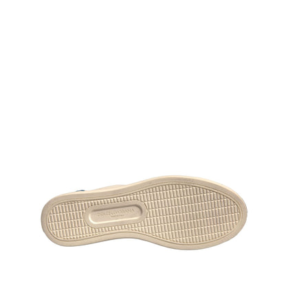 Dolce & Gabbana White Suede Leather Low Top Sneakers Shoes