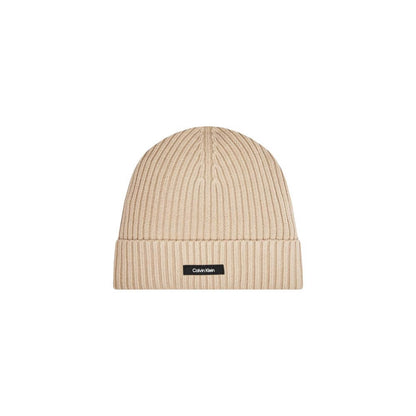 Calvin Klein Beige Organic Cotton Caps Baseball Hat