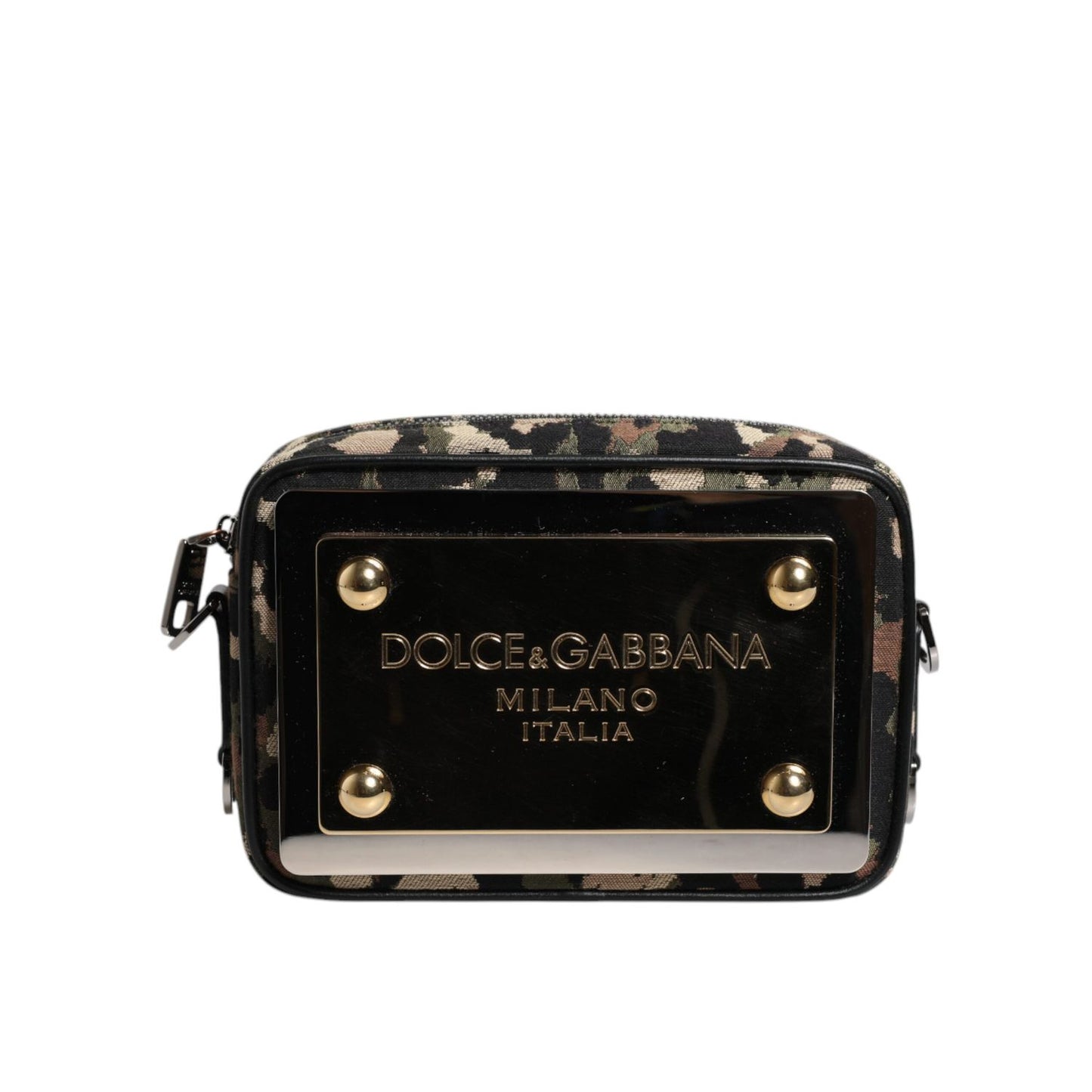 Dolce & Gabbana Multicolor Leopard Jacquard DG Logo Crossbody Bag