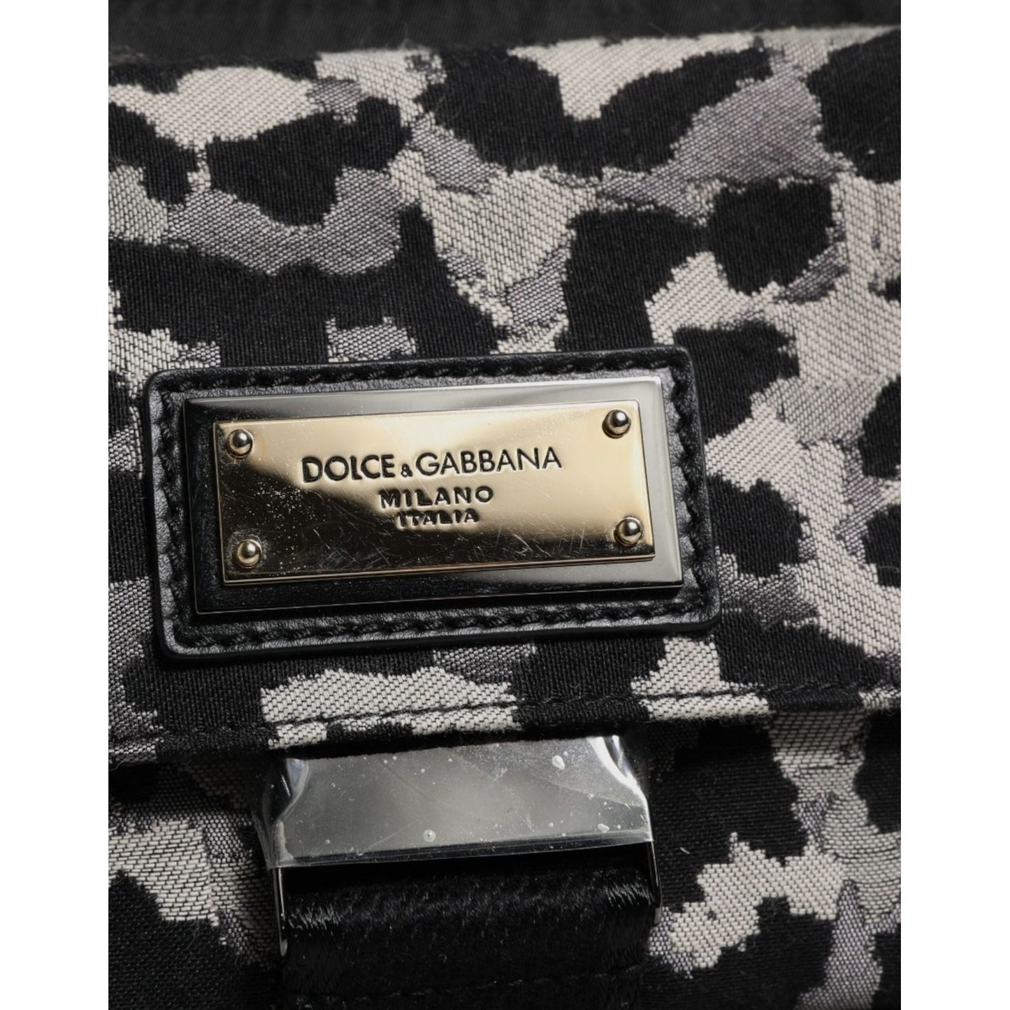 Dolce & Gabbana Multicolor Leopard Jacquard Crossbody Bag