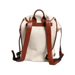 Dolce & Gabbana Beige Brown Canvas Leather EDGE Travel Men Back Pack Bag BAG4058