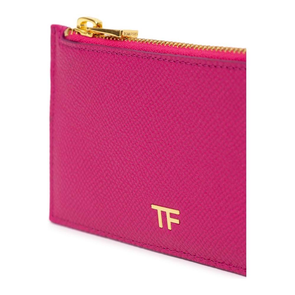 Tom Ford Fuchsia Leather Cardholder TOFO-873867520037380