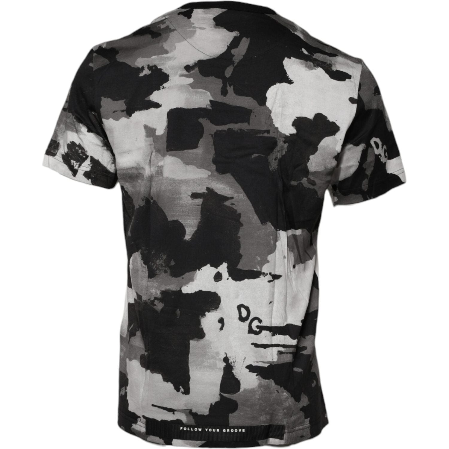 Dolce & Gabbana Multicolor Camouflage Crew Neck T-shirt