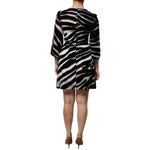 Dolce & Gabbana Black White Zebra A-line Sheath Mini Dress