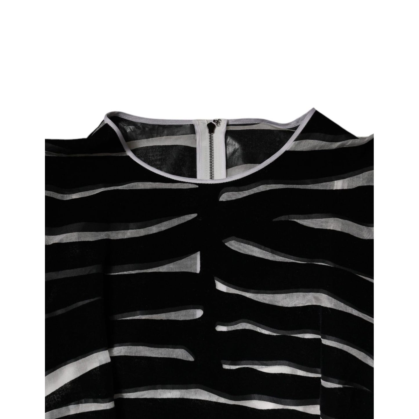 Dolce & Gabbana Black White Zebra A-line Sheath Mini Dress