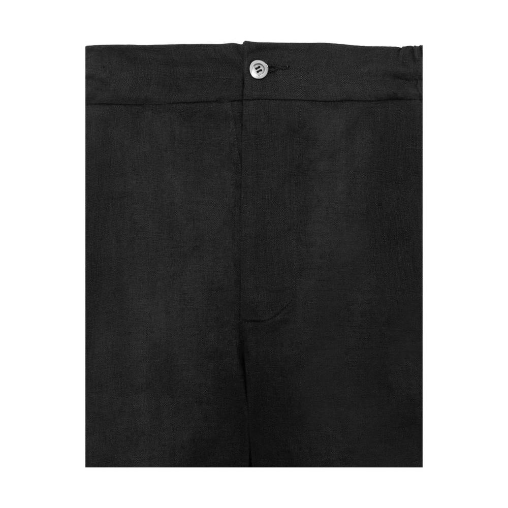Alpha Studio Black Linen Short AL-14703-IT46 | S