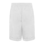 Alpha Studio White Linen Short AL-14706-IT48 | M