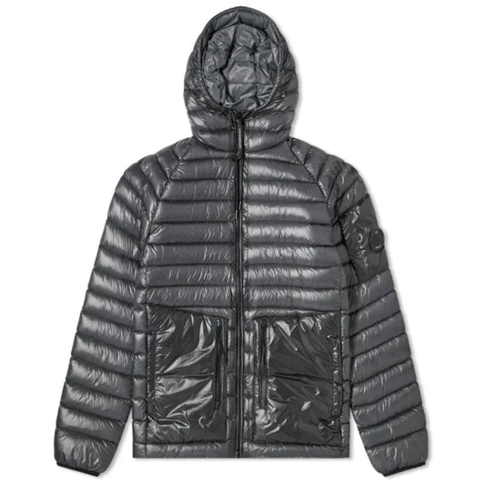C.P. Company Gray Nylon Men Down Jacket