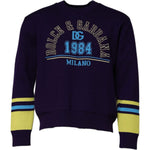 Dolce & Gabbana Blue 1984 Milano CrewNeck Sweatshirt Sweater TSH90105-48