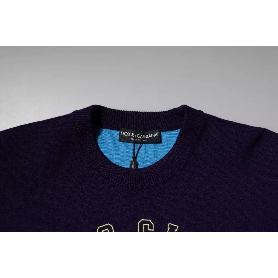 Dolce & Gabbana Blue 1984 Milano CrewNeck Sweatshirt Sweater TSH90105-48