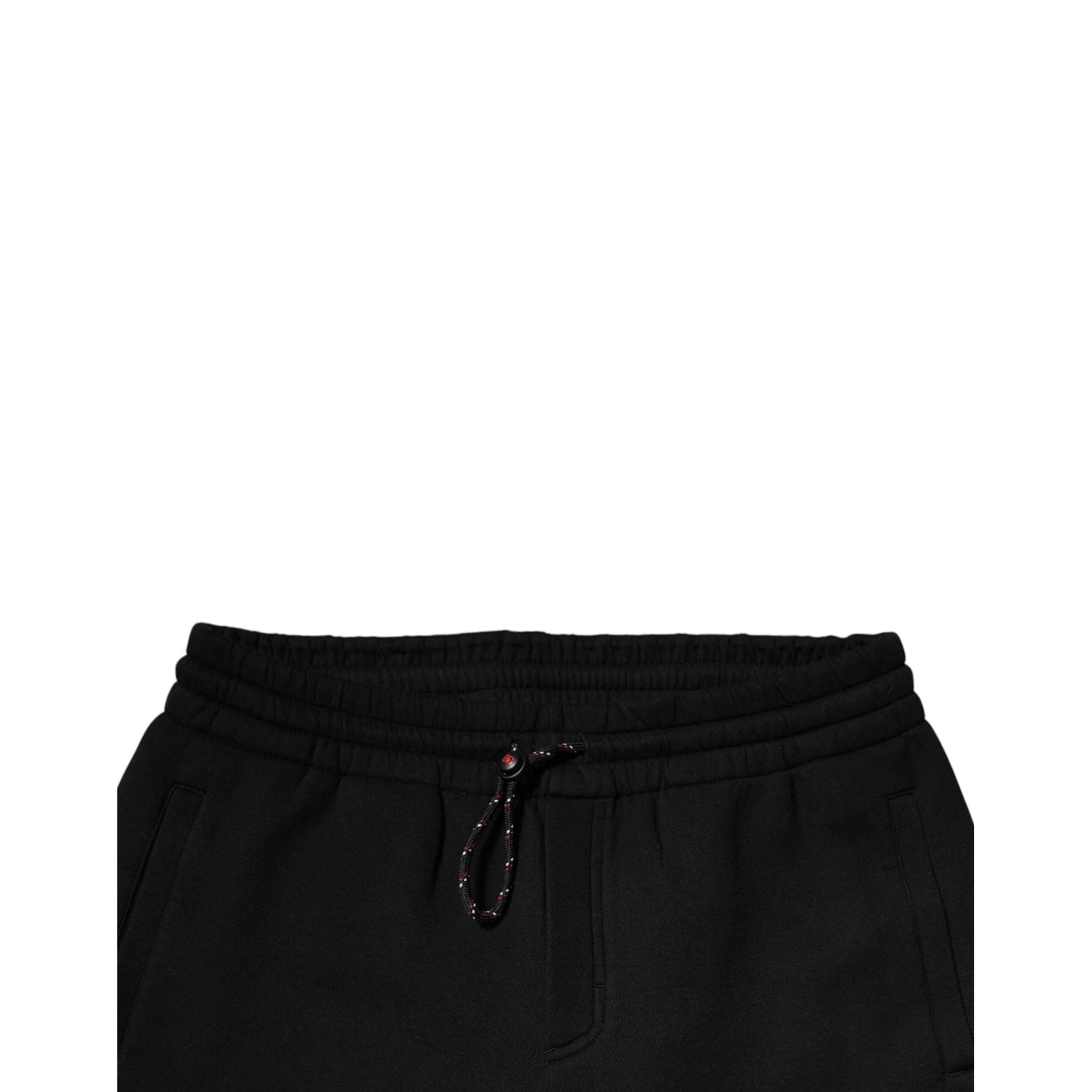 Dolce & Gabbana Black Logo Patch CottonJogger Sweatpants Pants