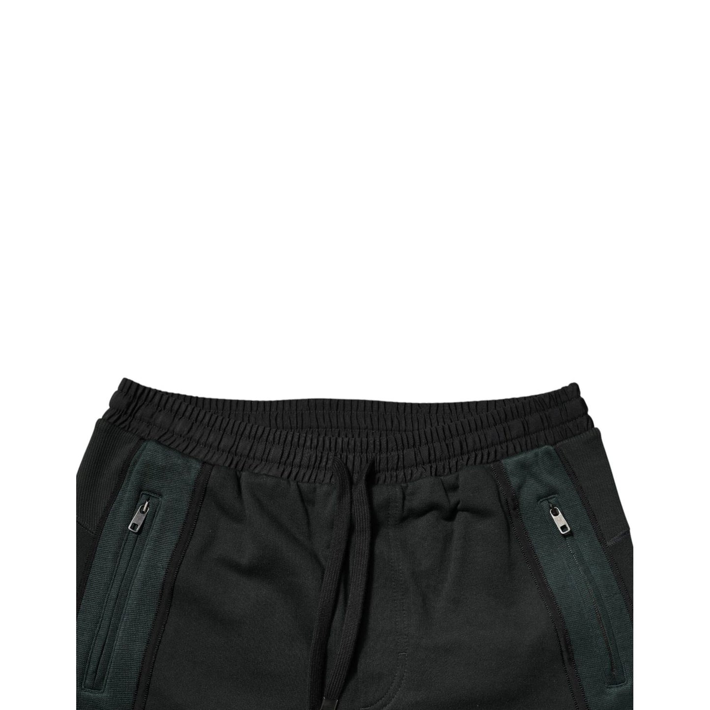 Dolce & Gabbana Black Cotton Blend Jogger Sweatpants Pants