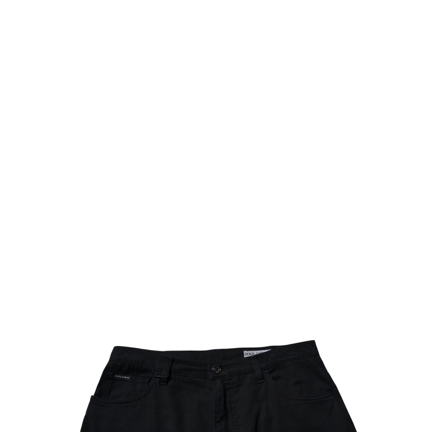 Dolce & Gabbana Dark Blue Cotton Stretch Loose Men Denim Jeans